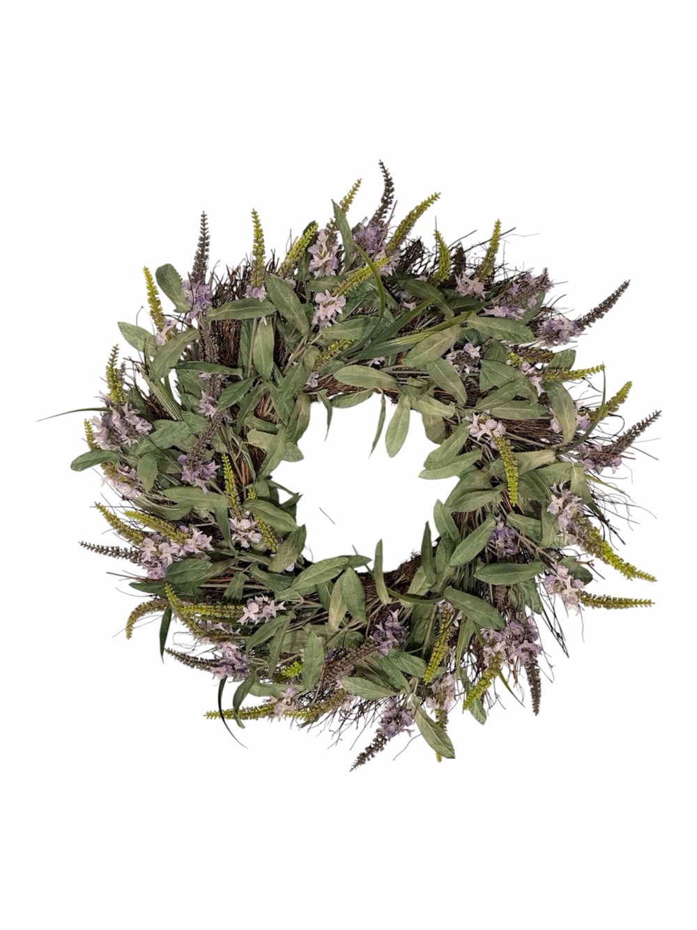 Sage Green and Lavender Wreath NWT